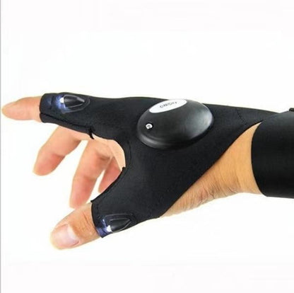 Hands-Free LED Work Glove with Fingertip Light for Repairs, Fishing & Night Tasks – Left or Right Hand