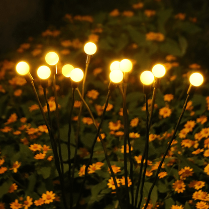 Solar-Powered Garden Stake Lights with Firefly LED Effect – IP65 Weather-Resistant Decorative Pathway Lighting for Yards, Flower Beds &