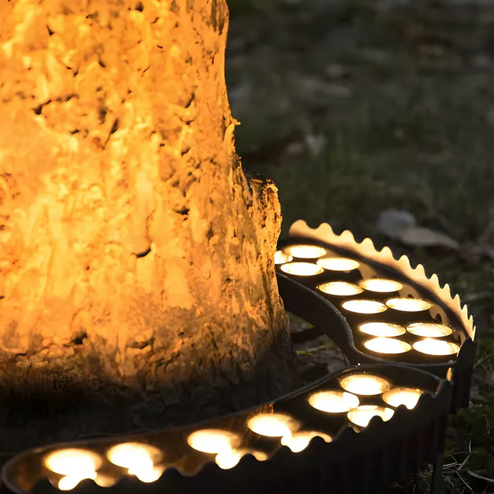 Outdoor Ground Spotlight for Trees & Landscape Uplighting – LED Solar-Powered Garden Accent Light