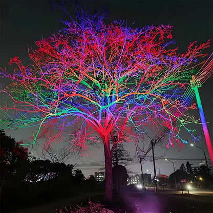 Foco LED para exteriores | LED RGB resistente al agua con opciones de potencia ajustable | Ideal para la iluminación de jardines y patios