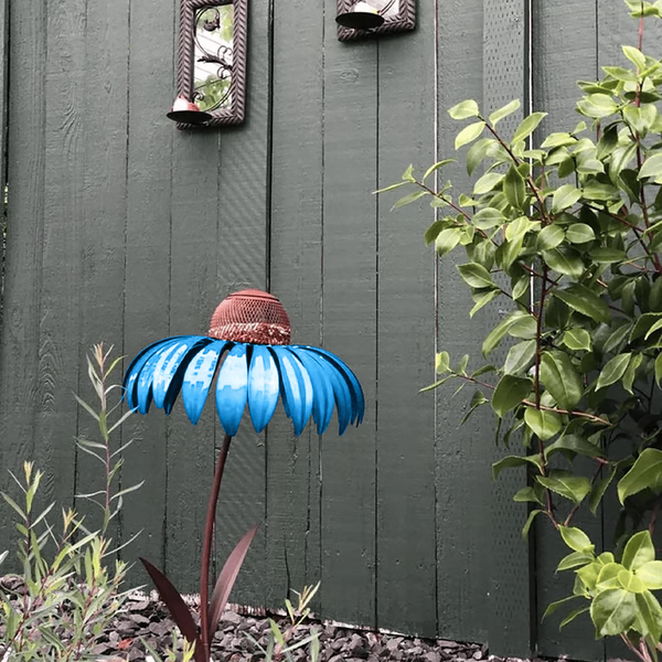 Comedero para pájaros Cypress - Comedero para pájaros de flores, metal duradero