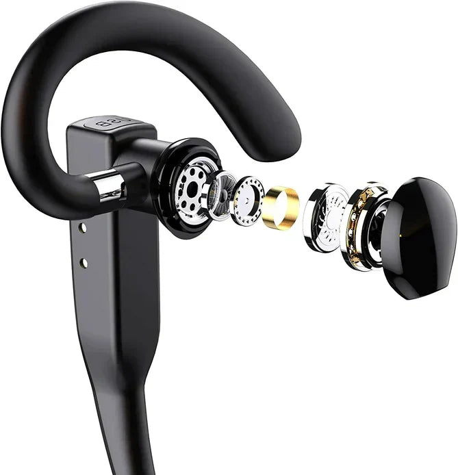 Over-Ear Bluetooth Earpiece for Phone Calls | Wireless Headset with Mic | Dual-Phone Pairing | 33-Foot Range | 25-Hour Talk Time | Work-from