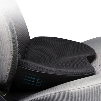 Ergonomic Driver Seat Lift Pad with Memory Foam | Extra Height for Better Visibility & Back Support | Anti-Slip Bottom | Breathable