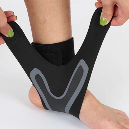 Tobillera de compresión ajustable con soporte envolvente para fascitis plantar, esguinces y tendinitis