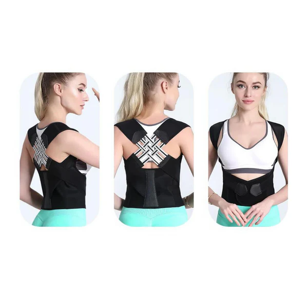 Posture Corrector Brace for Upper Back Shoulder Support – Adjustable Corrective Alignment Harness for Men Women Slouching Relief Spinal