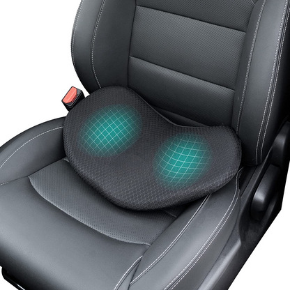 Ergonomic Driver Seat Lift Pad with Memory Foam | Extra Height for Better Visibility & Back Support | Anti-Slip Bottom | Breathable