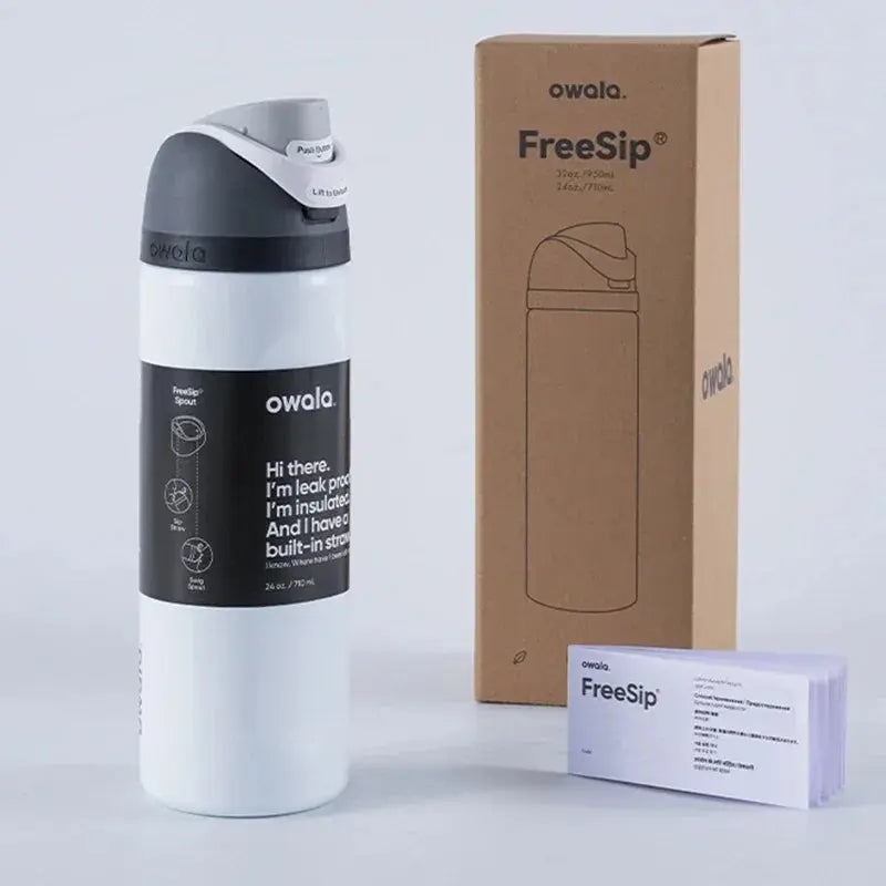 Insulated Stainless Steel Water Bottle 24 oz with Dual-Sip Spout for Gym, Hiking & Daily Hydration
