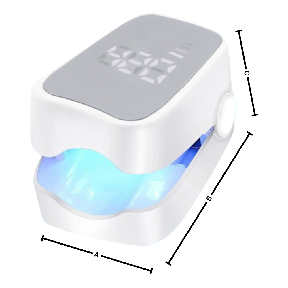 Dispositivo de fototerapia recargable para el cuidado de las uñas, tratamiento de modo dual con LED azul y láser frío, portátil para uso diario de 7 minutos para uñas de los pies y