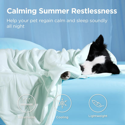Cozy Paws | Manta refrescante para perros grandes con relleno de núcleo de aire transpirable | Alfombrilla ligera y lavable para perros para mayor comodidad en verano