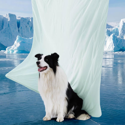 Cozy Paws | Manta refrescante para perros grandes con relleno de núcleo de aire transpirable | Alfombrilla ligera y lavable para perros para mayor comodidad en verano