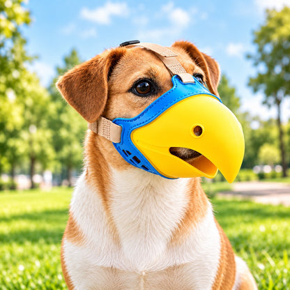 Ortekor Adjustable Parrot Beak Dog Muzzle for Walks & Training - Helps Reduce Scavenging & Biting