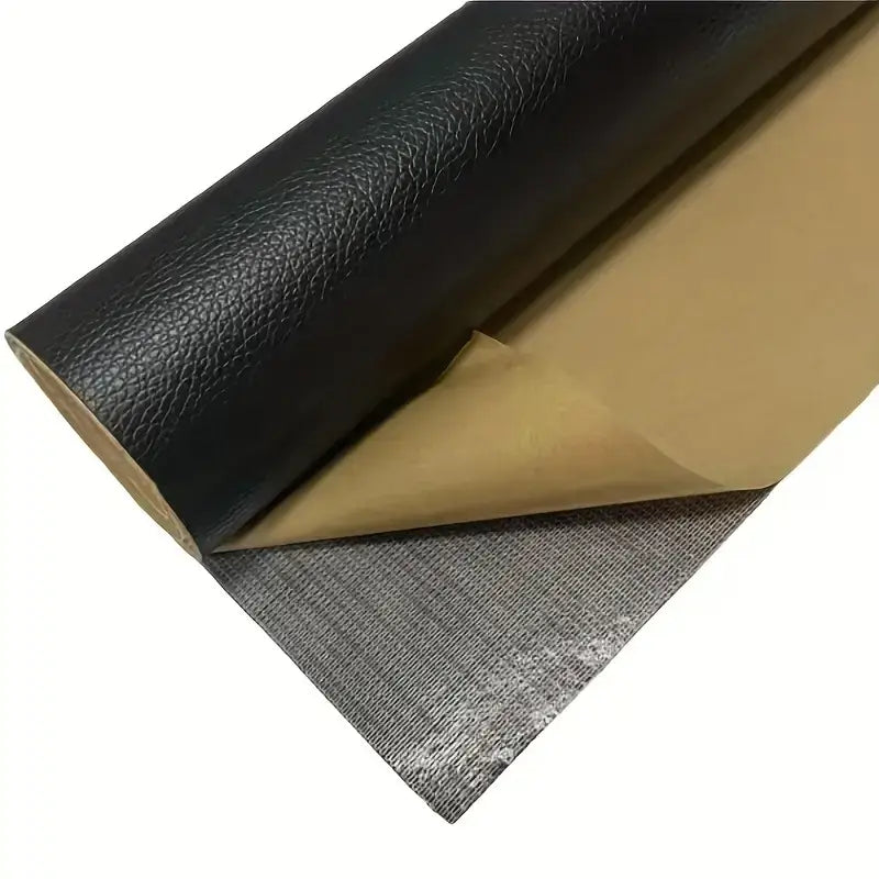 Peel-and-Stick Leather Repair Patches for Furniture, Car Seats & Bags – Cut-to-Fit, Waterproof Vinyl Sheet 20×54 in