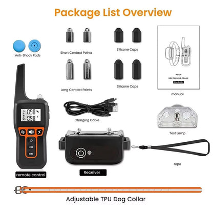 Remote Dog Training Collar with Sound, Vibration & Correction – 3300 ft Range, Waterproof, Rechargeable for Small to Large Dogs 4-120 lb