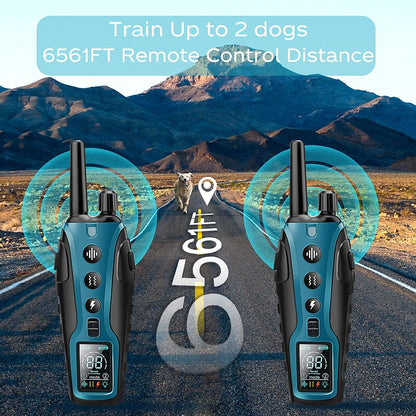 Advanced Remote Dog Training Collar with 2000m Range & Waterproof Design | Versatile Shock Collar for Effective Dog Training
