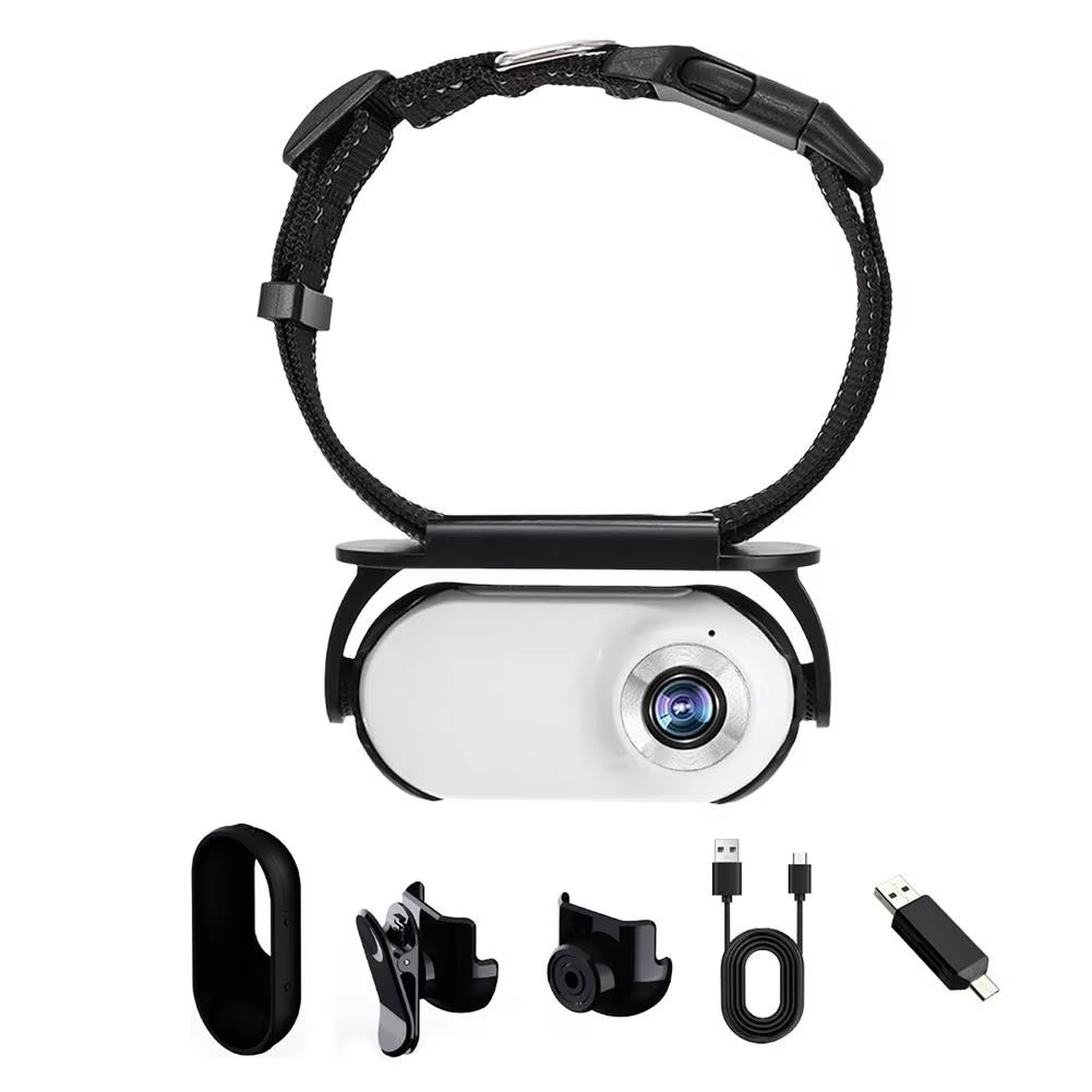 HD Pet Camera Collar for Cats – 1080P Video Recording with 4-Hour Battery & Wide-Angle Lens