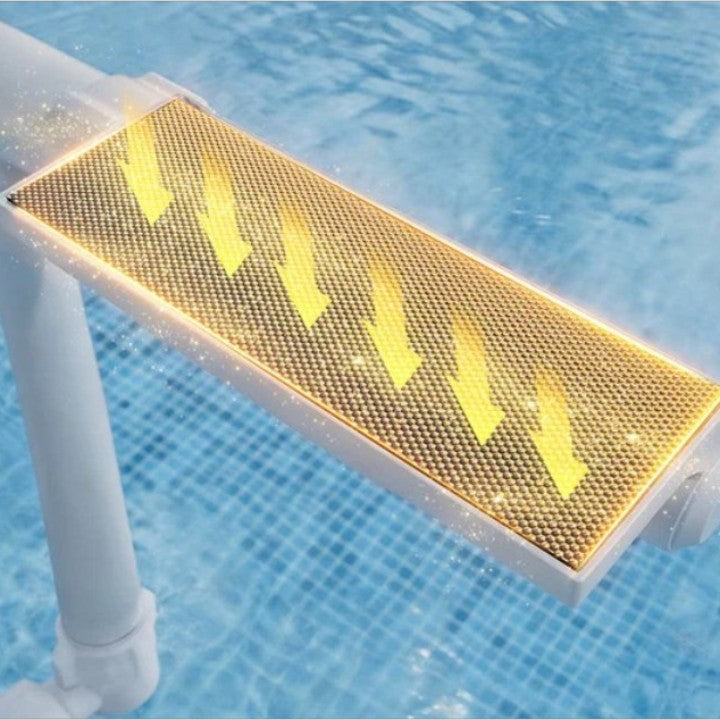 Solar Pool Fountain with Color-Changing LED Lights Dual Arc Spray 18-Light RGB Auto-Dusk Wireless Rechargeable for Intex Bestway Above Groun