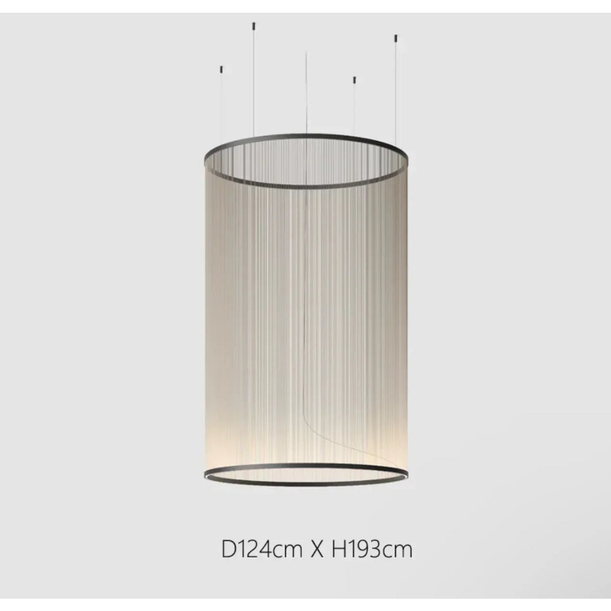 Clustered Drop Lights with Fabric Shades for Kitchen Islands & Dining Tables – Adjustable Cable Heights, Integrated LED, Warm or Cool White