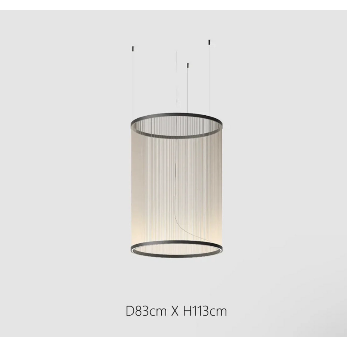 Clustered Drop Lights with Fabric Shades for Kitchen Islands & Dining Tables – Adjustable Cable Heights, Integrated LED, Warm or Cool White