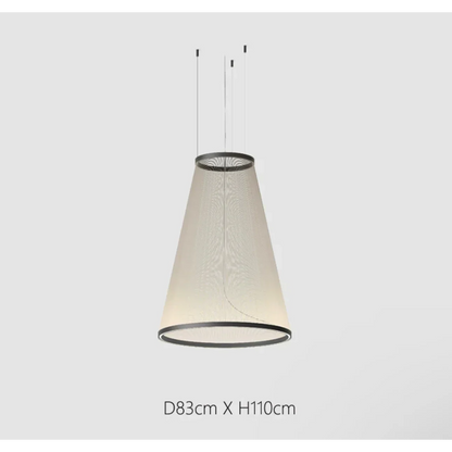Clustered Drop Lights with Fabric Shades for Kitchen Islands & Dining Tables – Adjustable Cable Heights, Integrated LED, Warm or Cool White