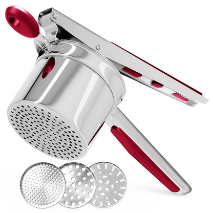 Stainless Steel Potato Masher for Smooth Creamy Results Kitchen Tool 15 oz Heavy Duty Design for Potatoes Vegetables Fruits