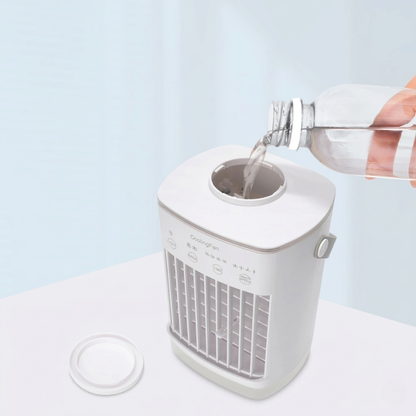 Personal Mini Air Cooler | Compact USB-Powered Cooling with Adjustable Fan Speeds | Ideal for Indoor Comfort