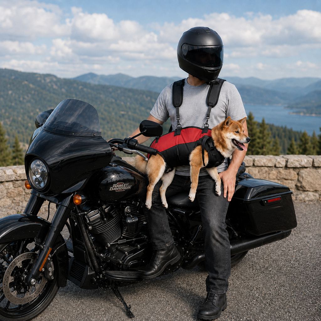 Ortekor Hands-Free Dog Carrier Harness Backpack for Walks, Hiking & Travel — Carry Tired Small & Medium Dogs Comfortably