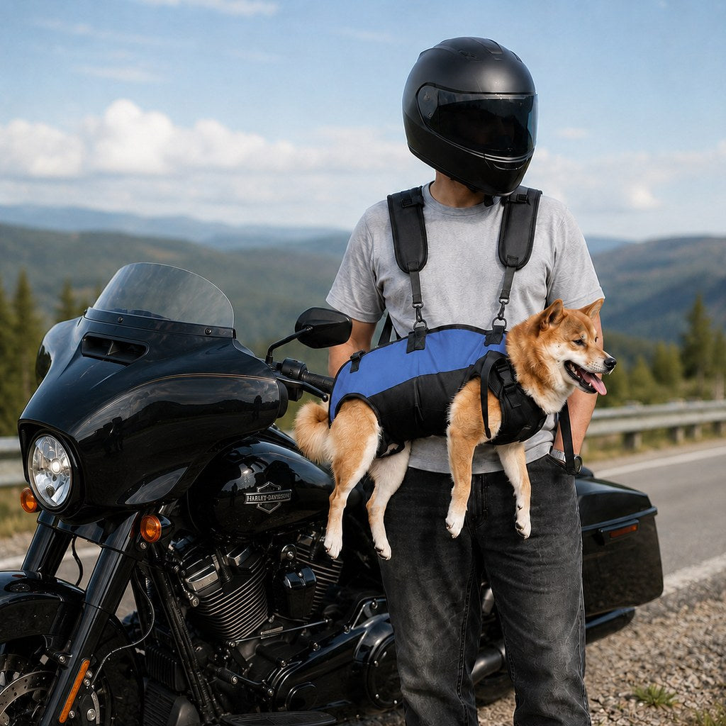 Ortekor Hands-Free Dog Carrier Harness Backpack for Walks, Hiking & Travel — Carry Tired Small & Medium Dogs Comfortably