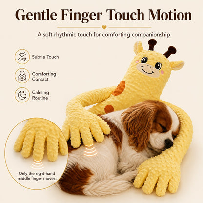 Ortekor Remote-Controlled Pet Calming Plush Companion with Heated Paws – 3 Comfort Modes & 30-Min Auto Shut-Off for Dogs and Cats, Cozy Bedtime Companion