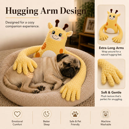 Ortekor Remote-Controlled Pet Calming Plush Companion with Heated Paws – 3 Comfort Modes & 30-Min Auto Shut-Off for Dogs and Cats, Cozy Bedtime Companion