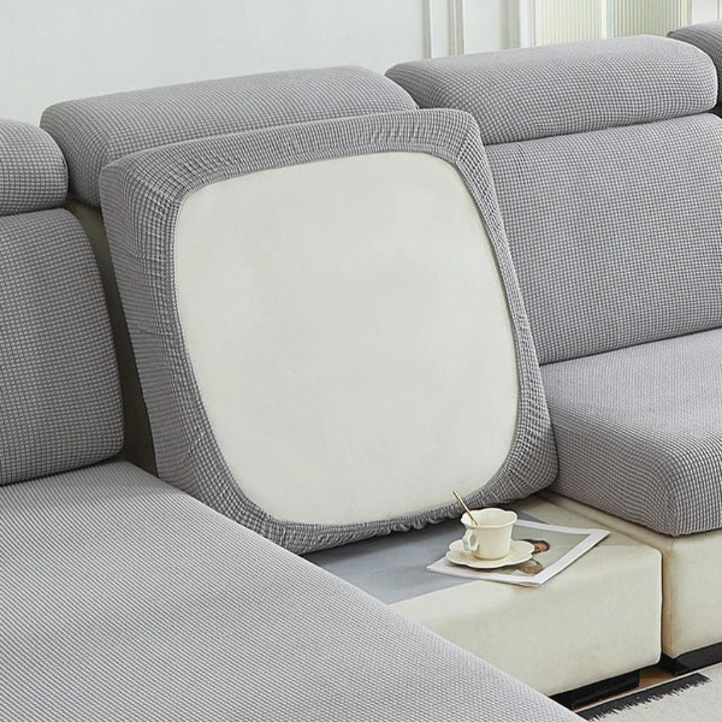 Stretchable Couch Slipcover for Pets – Machine Washable Furniture Protector for Living Room Sofas, Armchairs & Sectionals – 1-4 Seat
