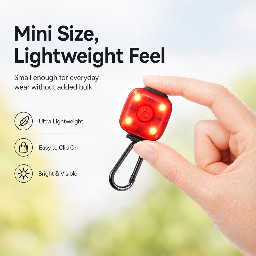 Ortekor Clip-On Pet Safety Light for Night Walks - Helps Dogs & Cats Stay Visible After Dark
