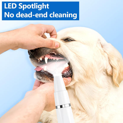Kit de limpieza dental para perros y gatos: eliminador ultrasónico de placa y sarro