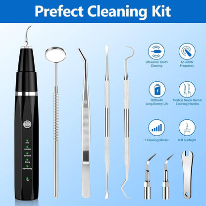 Ultrasonic Dog & Cat Dental Scaler for Home Use – Rechargeable Pet Tooth Cleaning Tool for Tartar & Plaque