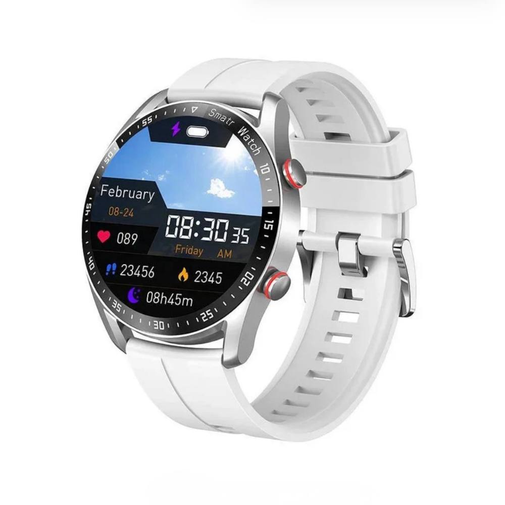 Reloj inteligente prémium de fitness con monitor de ritmo cardíaco