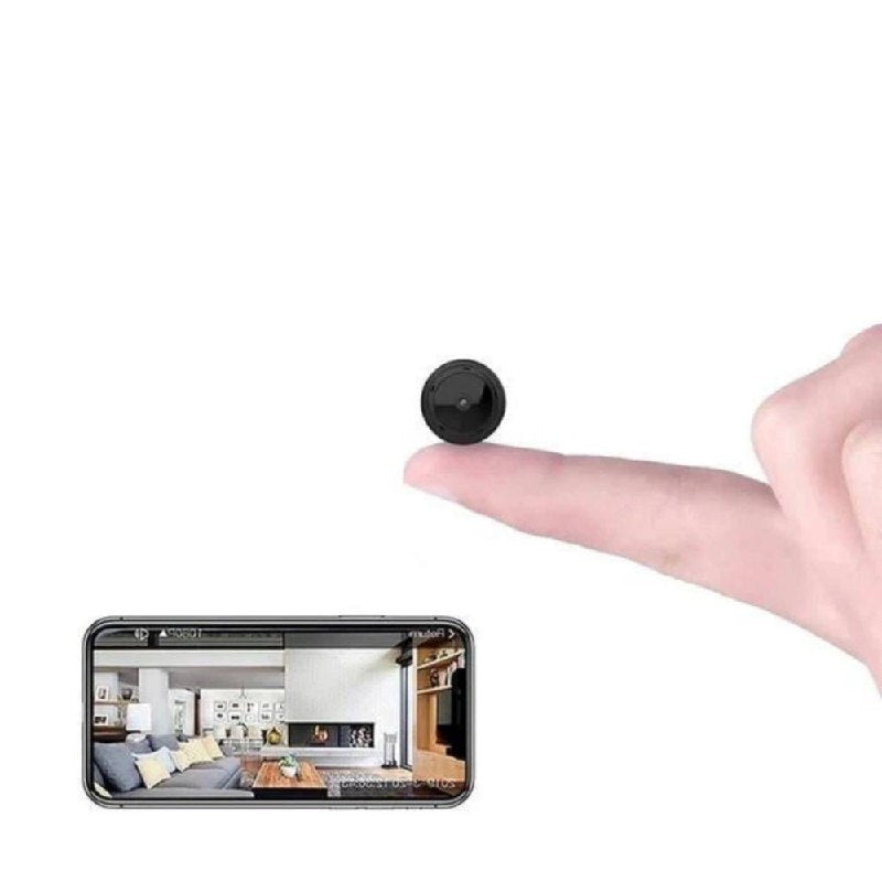 Cámara de seguridad inalámbrica pequeña para el hogar con visión HD