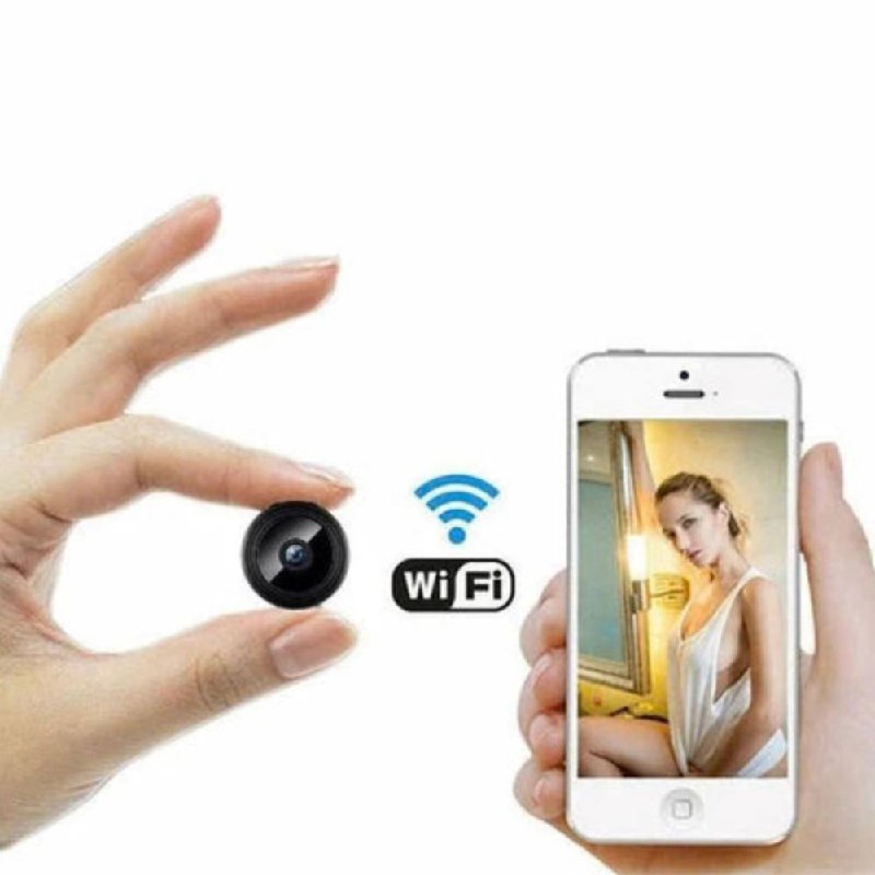 Cámara de seguridad inalámbrica pequeña para el hogar con visión HD