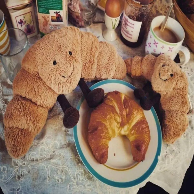 Almohada suave con forma de bollo, de peluche de 33 cm para abrazar