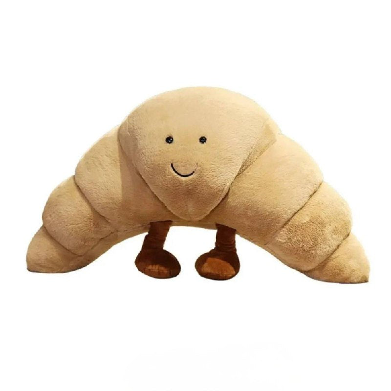 Almohada suave con forma de bollo, de peluche de 33 cm para abrazar