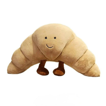 Almohada suave con forma de bollo, de peluche de 33 cm para abrazar