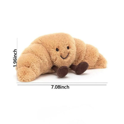 Almohada suave con forma de bollo, de peluche de 33 cm para abrazar