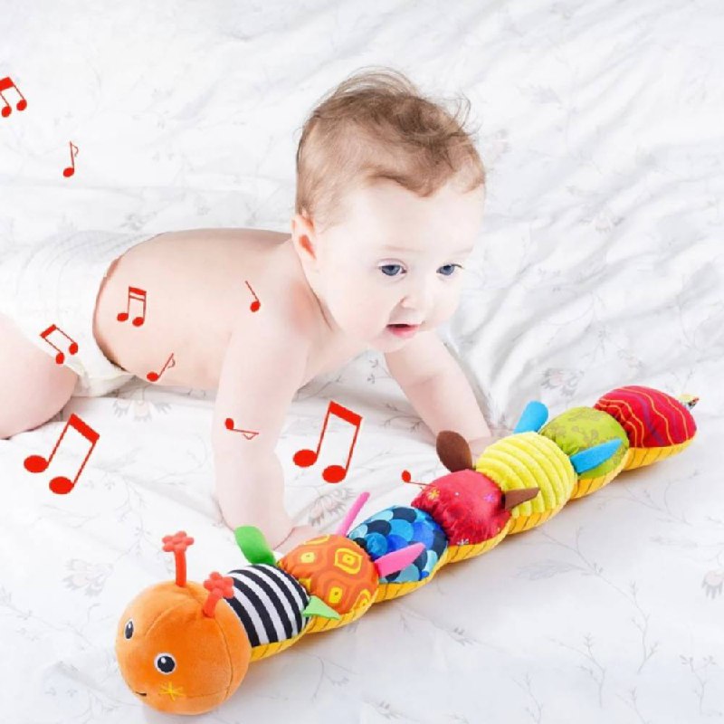 Juguete musical divertido para bebé, peluche suave e interactivo