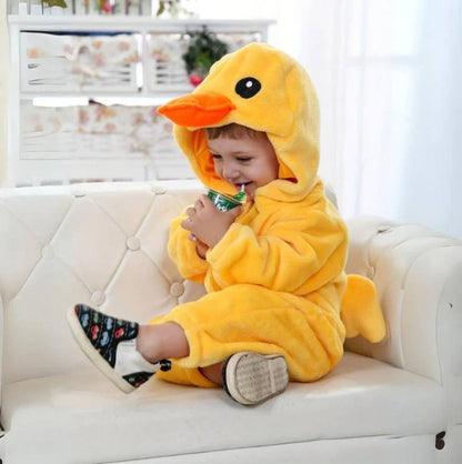 Pijama Enterizo Cálido de Forro Polar con Animales para Niños