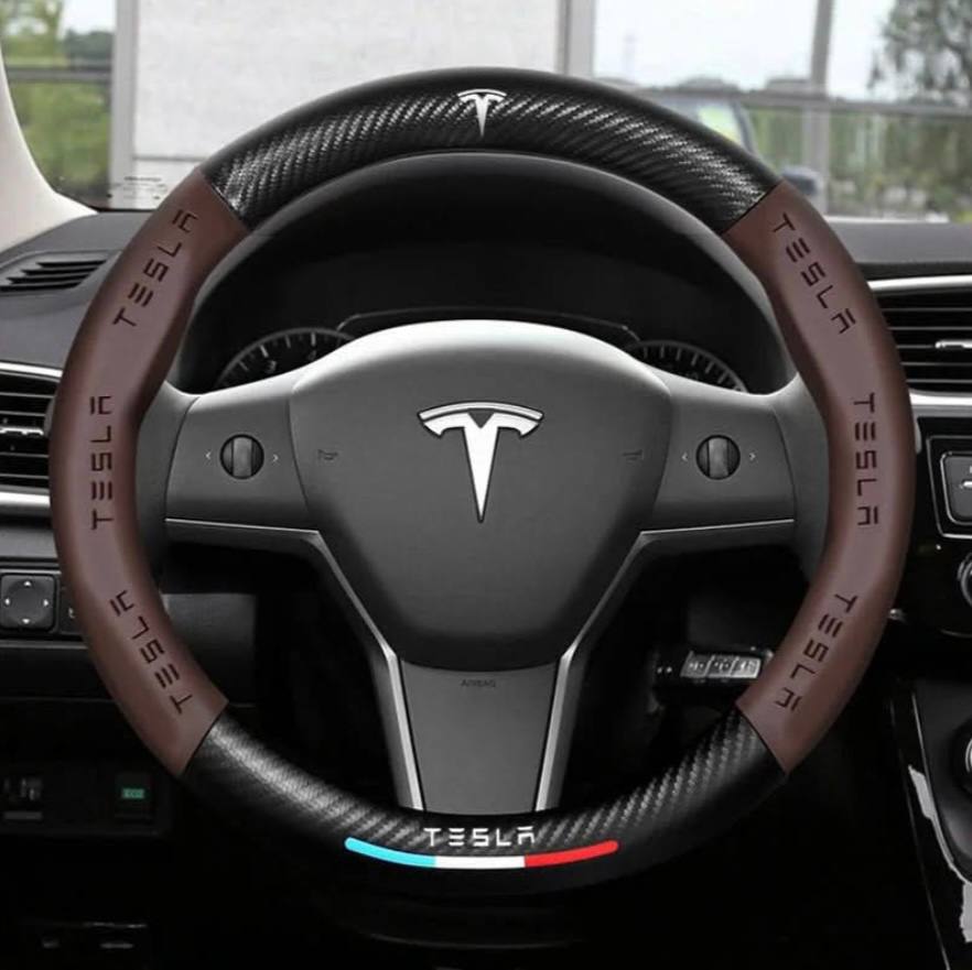 Funda de cuero premium para volante