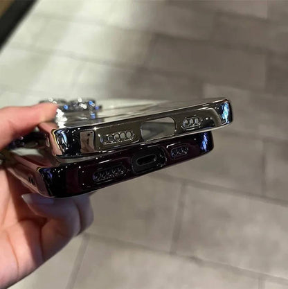 Funda Protectora Delgada para Teléfono con Acento de Metal de Lujo