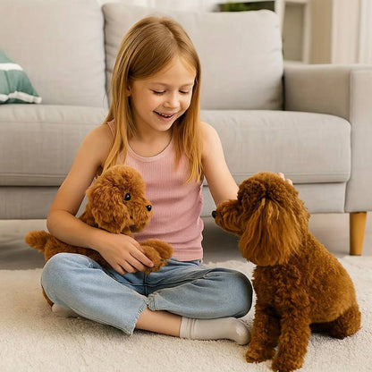 Juguete de peluche suave y abrazable con forma de perro-oso para niños