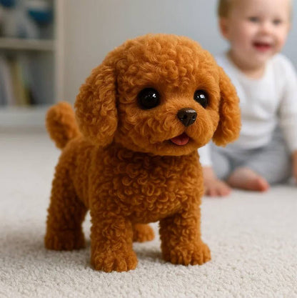 Juguete de peluche suave y realista para niños con forma de perro