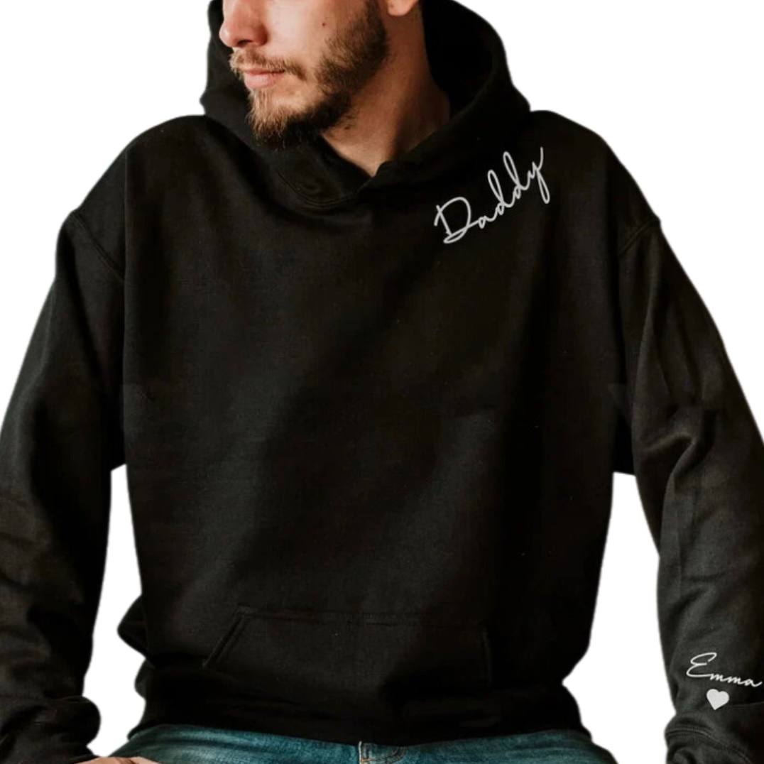 Sudadera personalizable con nombre en la manga