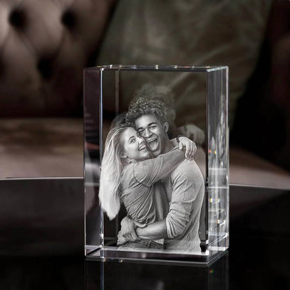 Marco de fotos de cristal personalizable para conmemorar a mascotas