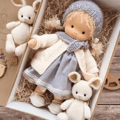 Muñeca Artesanal de Algodón Natural, Juguete de Juego Suave