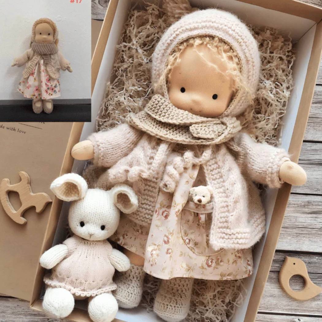 Natural Cotton Artisan Doll, Gentle Play Toy - Ortekor